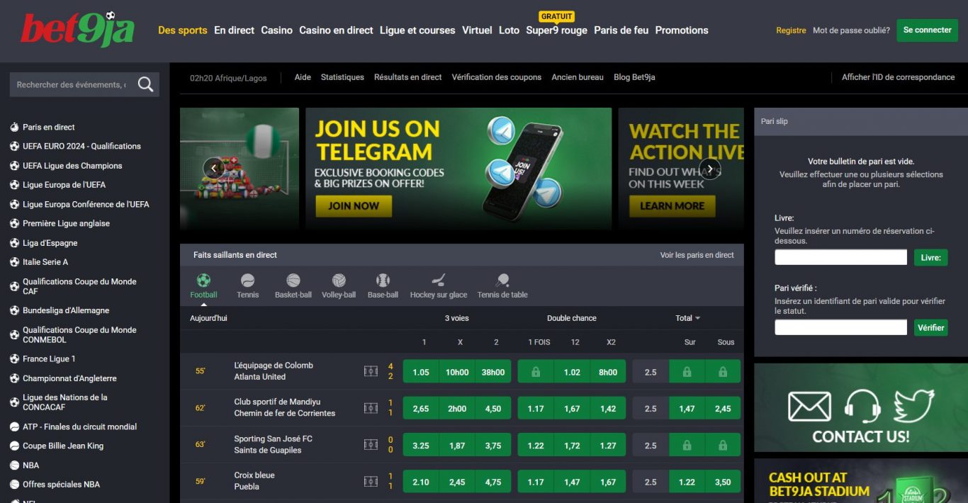 Connexion Compte Bet9ja