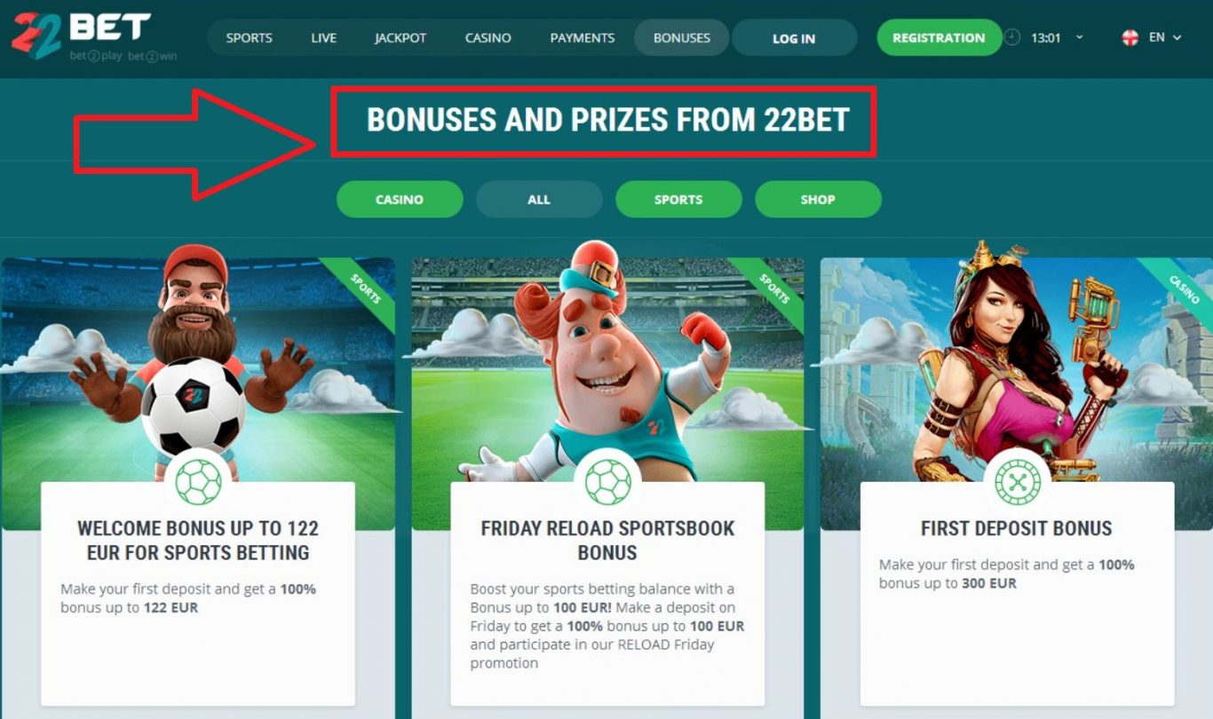 Exploration des Bonus de Bienvenue de 22Bet