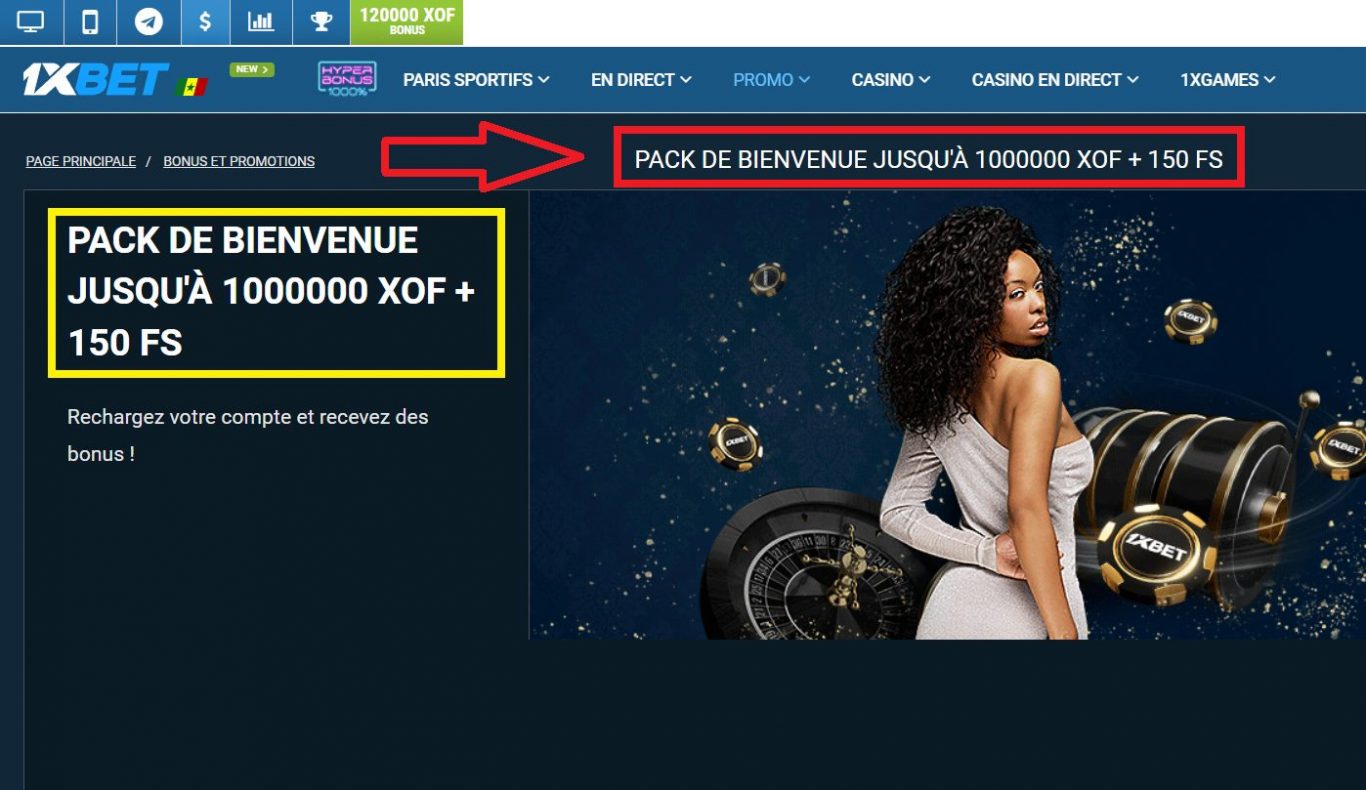 Présentation du 1xBet Bonus Premier Dépôt